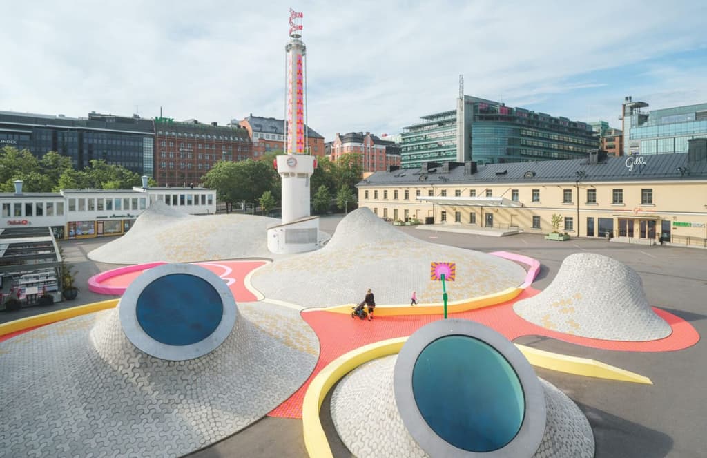 C’mon get happy at Yinka Ilori’s temporary playground in Helsinki