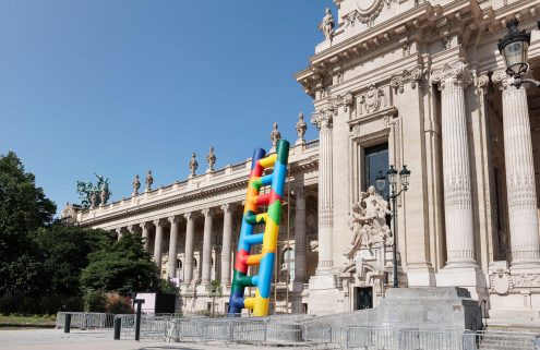 Giant inflatable ladders pop up at Paris’s newly refurbished Grand Palais