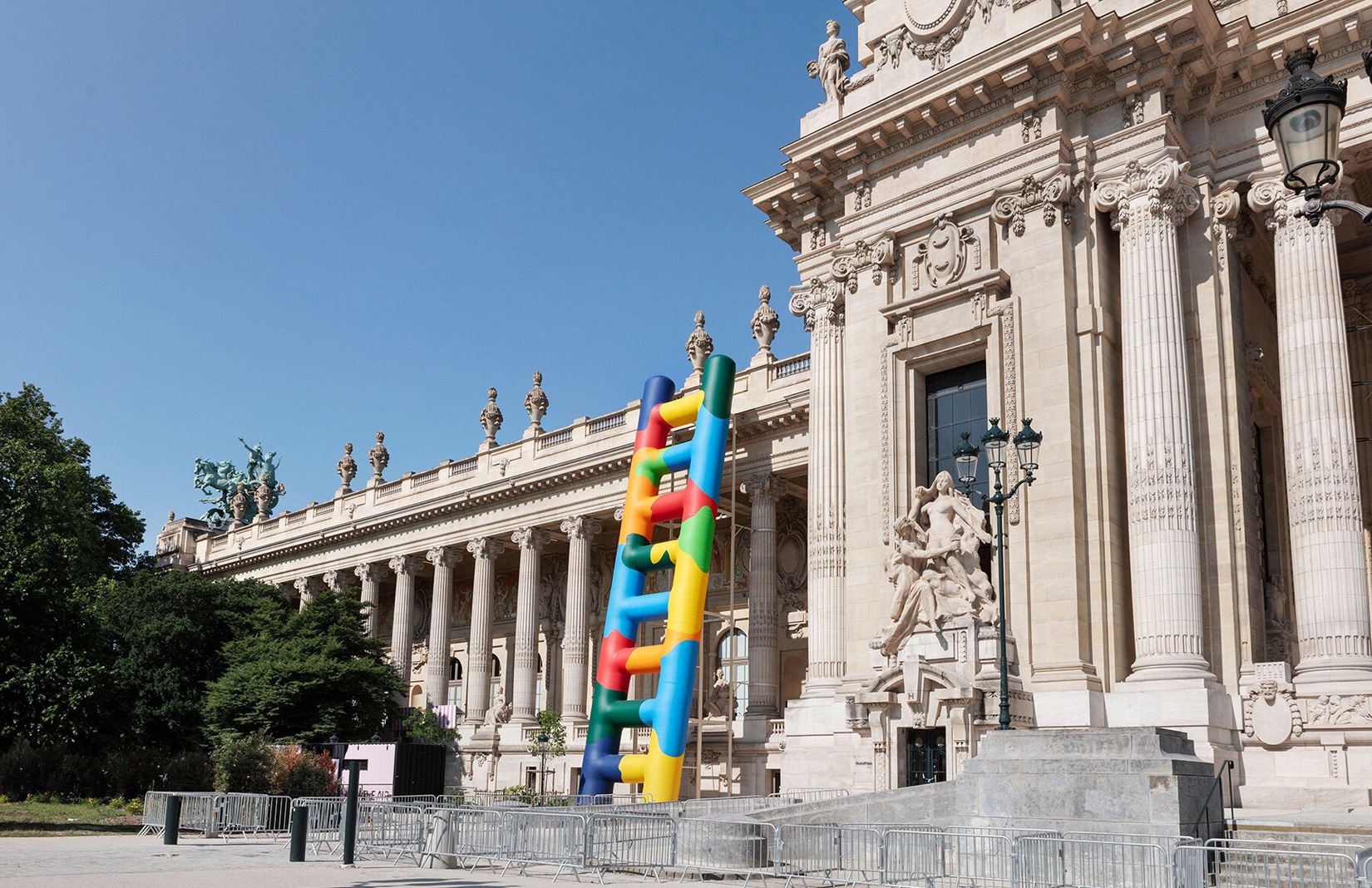 Giant inflatable ladders pop up at Paris’s newly refurbished Grand Palais