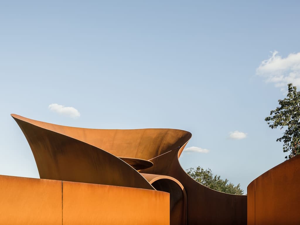 Balkrishna Doshi's eco-steel sanctuary is posthumously unveiled in Weil am Rhein