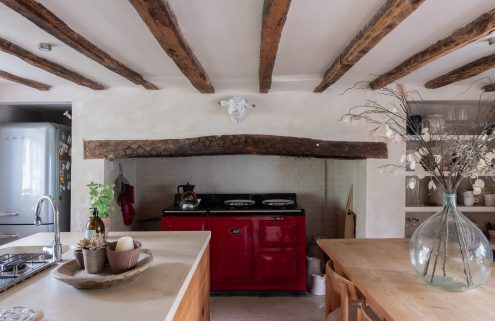 In the South Downs, a 17th-century flint cottage offers a quiet life