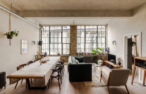 This industrial conversion shows a subtler side to loft living