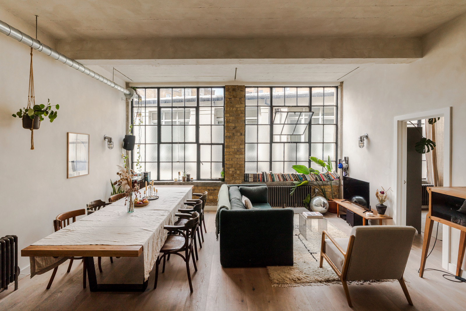 This industrial conversion shows a subtler side to loft living