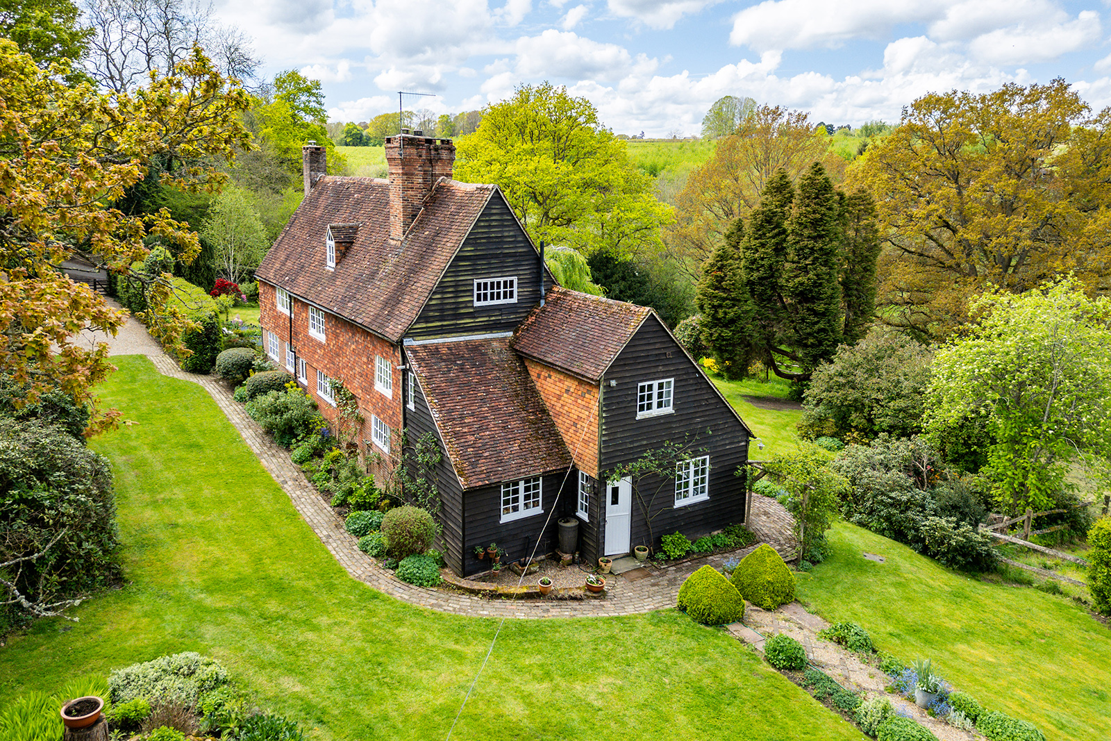 Live with a foot in the past at this Grade II–listed farmhouse