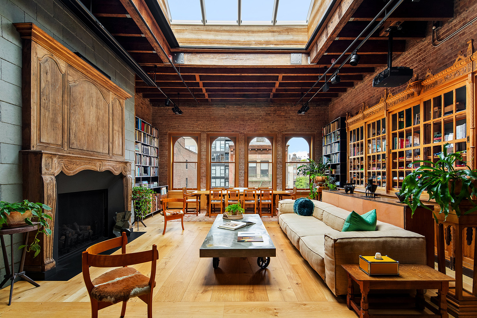 Outfitted in Renaissance Revival style, a sunlit loft lists in New York