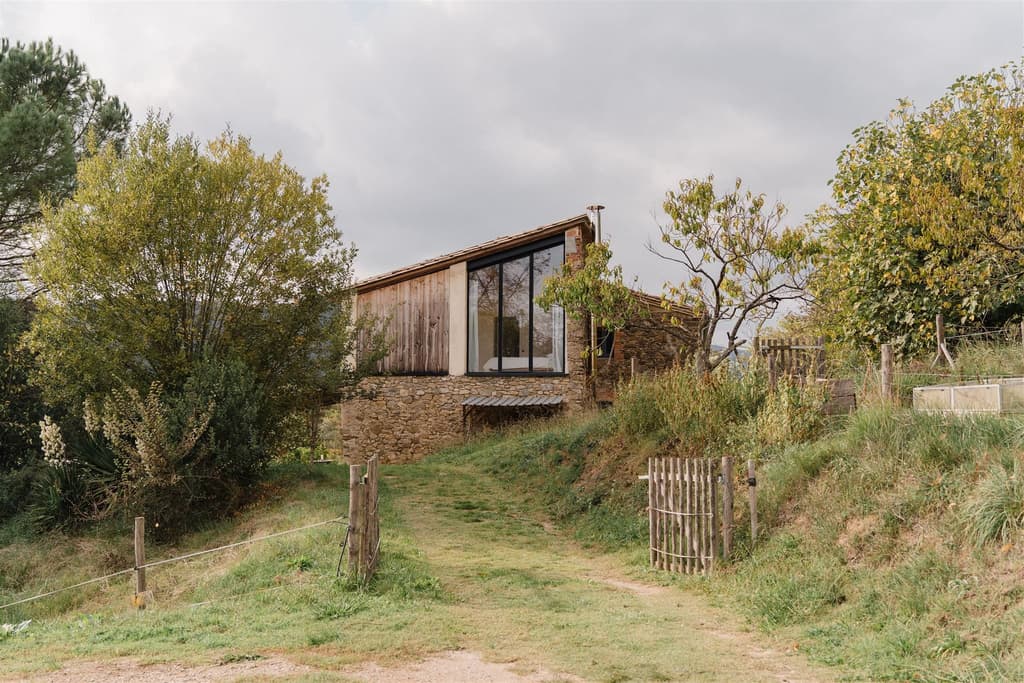 A restored farmhouse captures the stillness of rural Catalonia