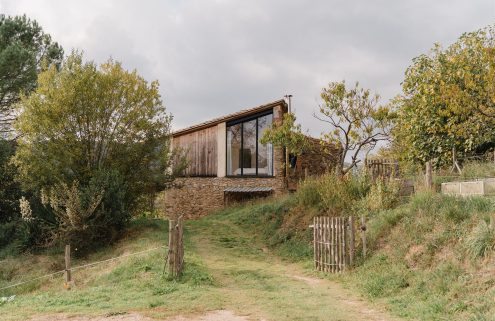 A restored farmhouse captures the stillness of rural Catalonia