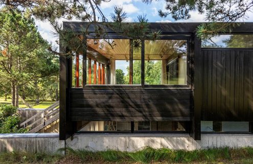 A coastal retreat in Denmark frames the rugged landscape