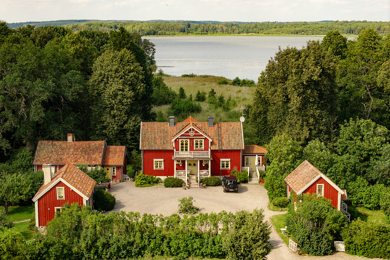 An archetypal Swedish farm hits the market outside Stockholm