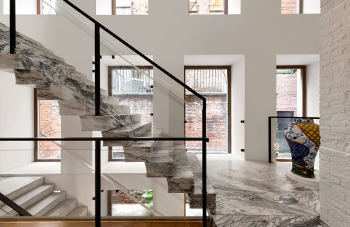 A cast-iron Tribeca landmark is reimagined as a vertical gallery