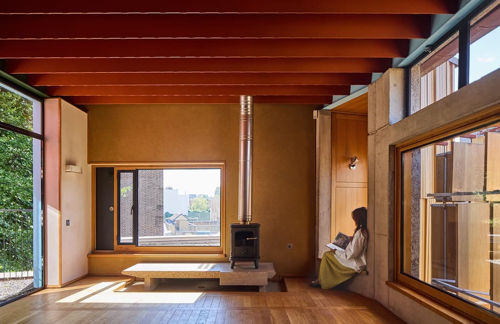 Two properties in Peter Salter's architectural village hit the market