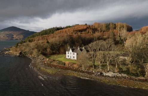 With views to Skye, a historic manse lists in northern Scotland