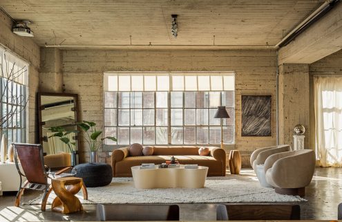 In downtown LA, a Toy Factory loft is configured for work and play