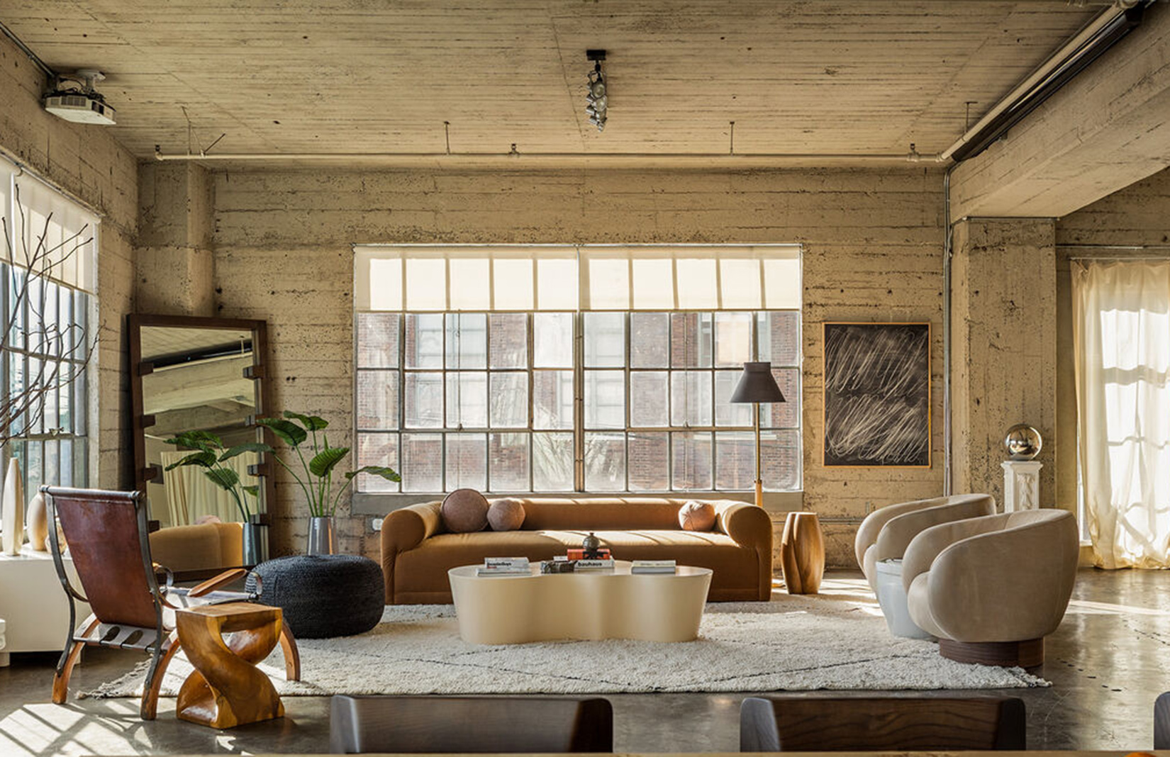 In downtown LA, a Toy Factory loft is configured for work and play