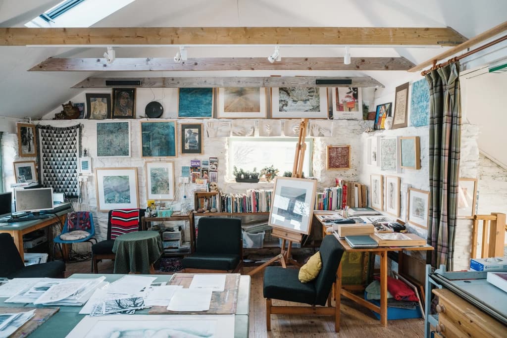 Slip into the artist's life at this Georgian house and studio in Cornwall