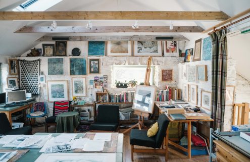 Slip into the artist’s life at this Georgian house and studio in Cornwall