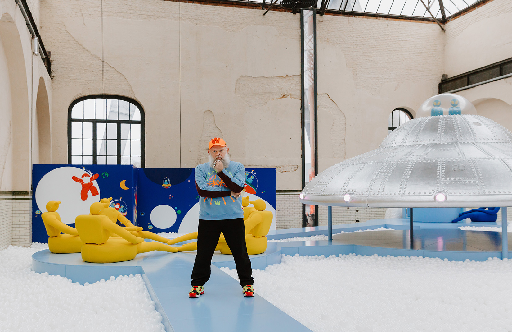 Walter Van Beirendonck welcomes ‘little strangers’ to his play-gym in Belgium