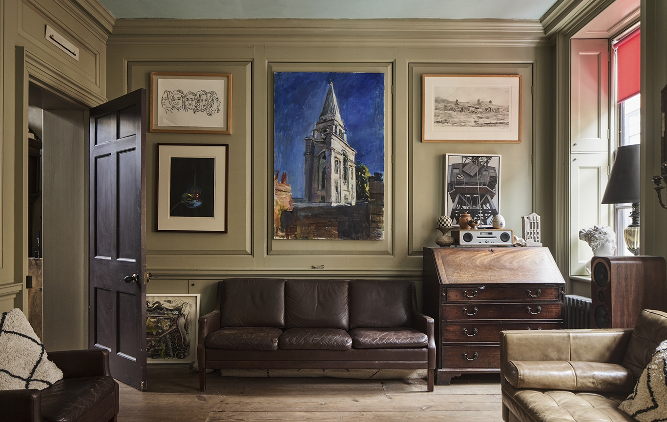 This restored Huguenot townhouse in London is equal parts gallery and home