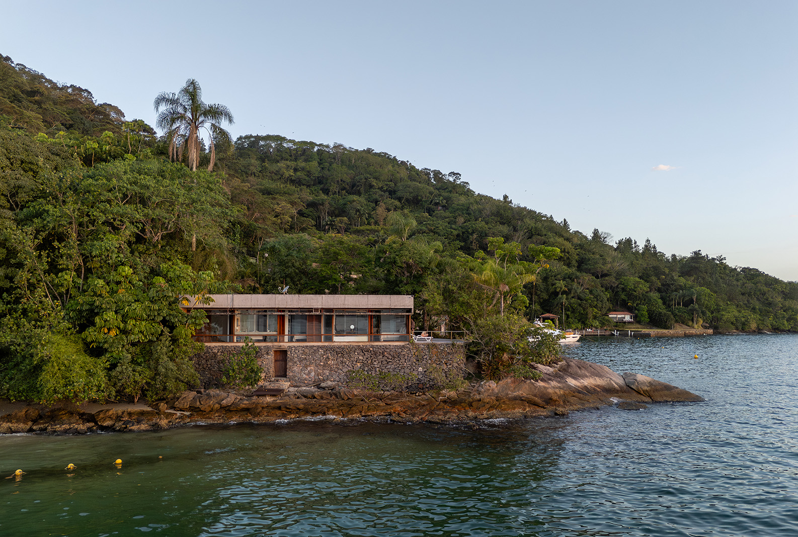 Dive into the South Atlantic from this concrete coastal home