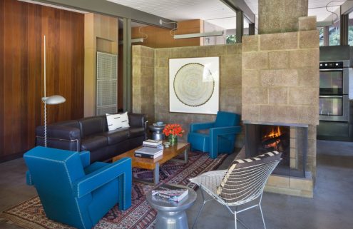 Gelb House is a restored A. Quincy Jones number, currently on the market