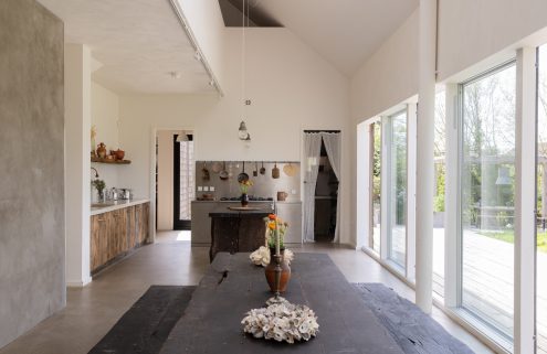 A contemporary East Sussex farmhouse is on the market