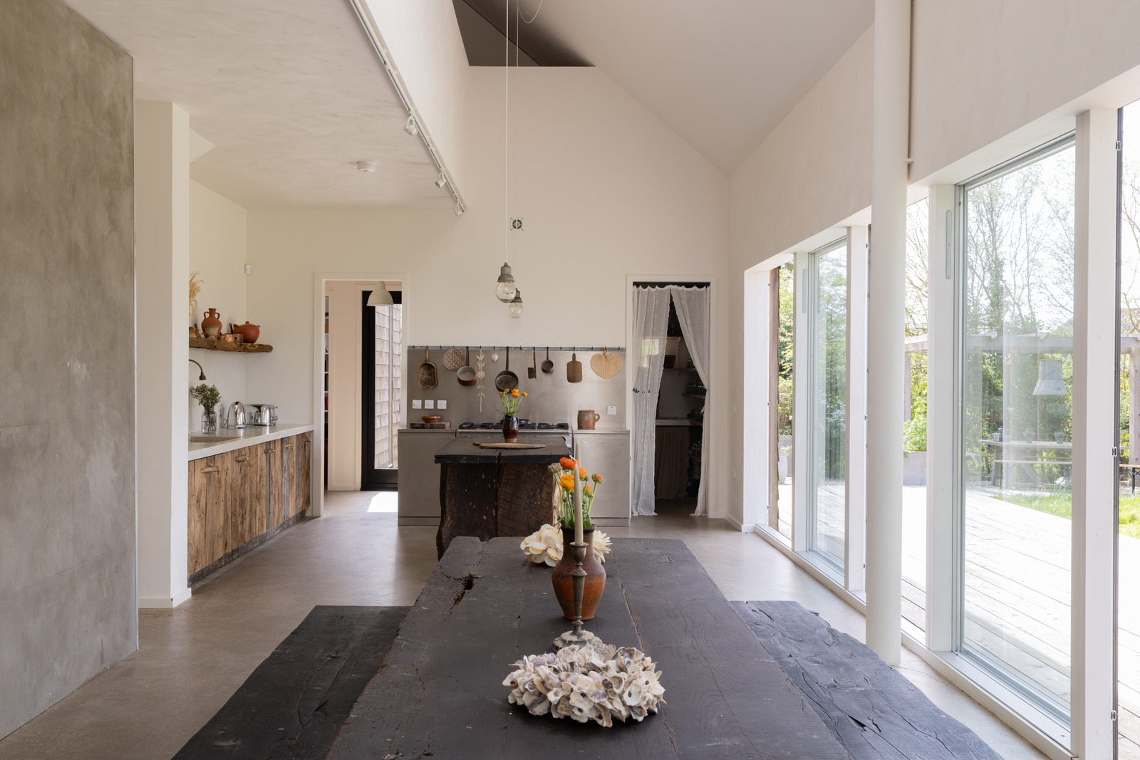 A contemporary East Sussex farmhouse is on the market