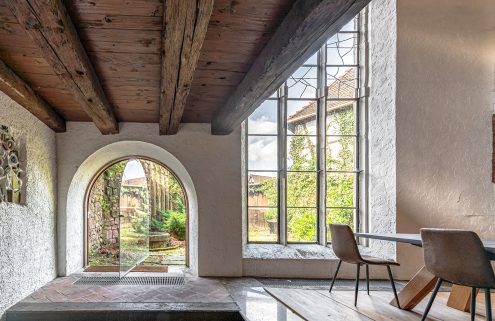 This former church in Alsace is blessed with divine stained glass