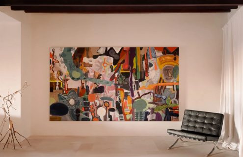 Gallery walls and a secluded pool define this Mallorcan townhouse