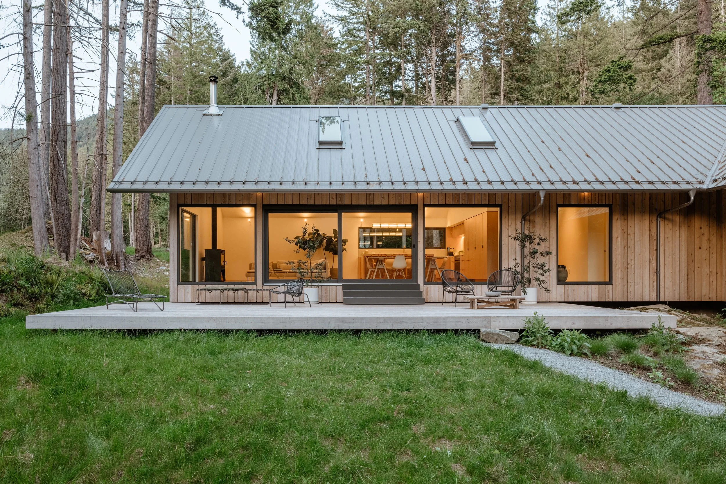 Island life is calling from this cedar-clad home off Vancouver’s coast