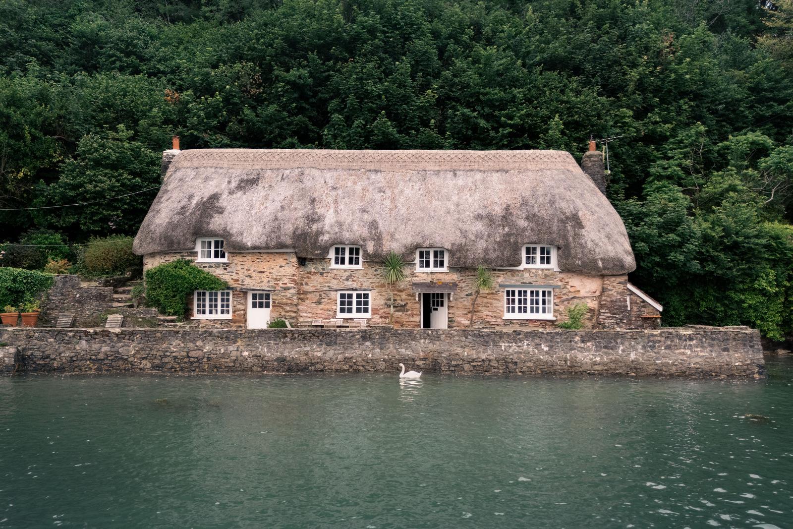 A fisherman’s cottage on the banks of the River Dart is for sale