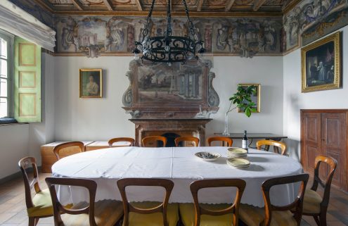 Original frescoes are the draw at this 16th-century villa in Lombardy