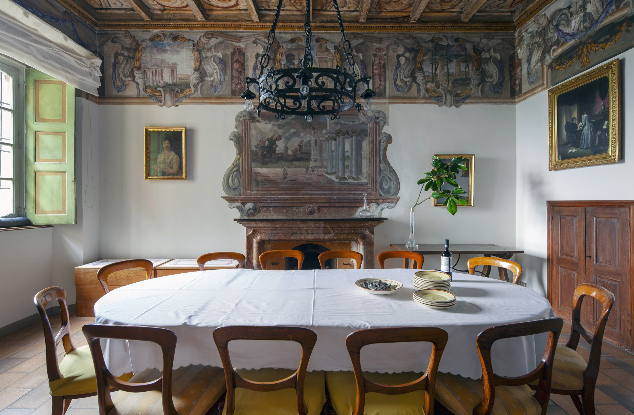 Original frescoes are the draw at this 16th-century villa in Lombardy