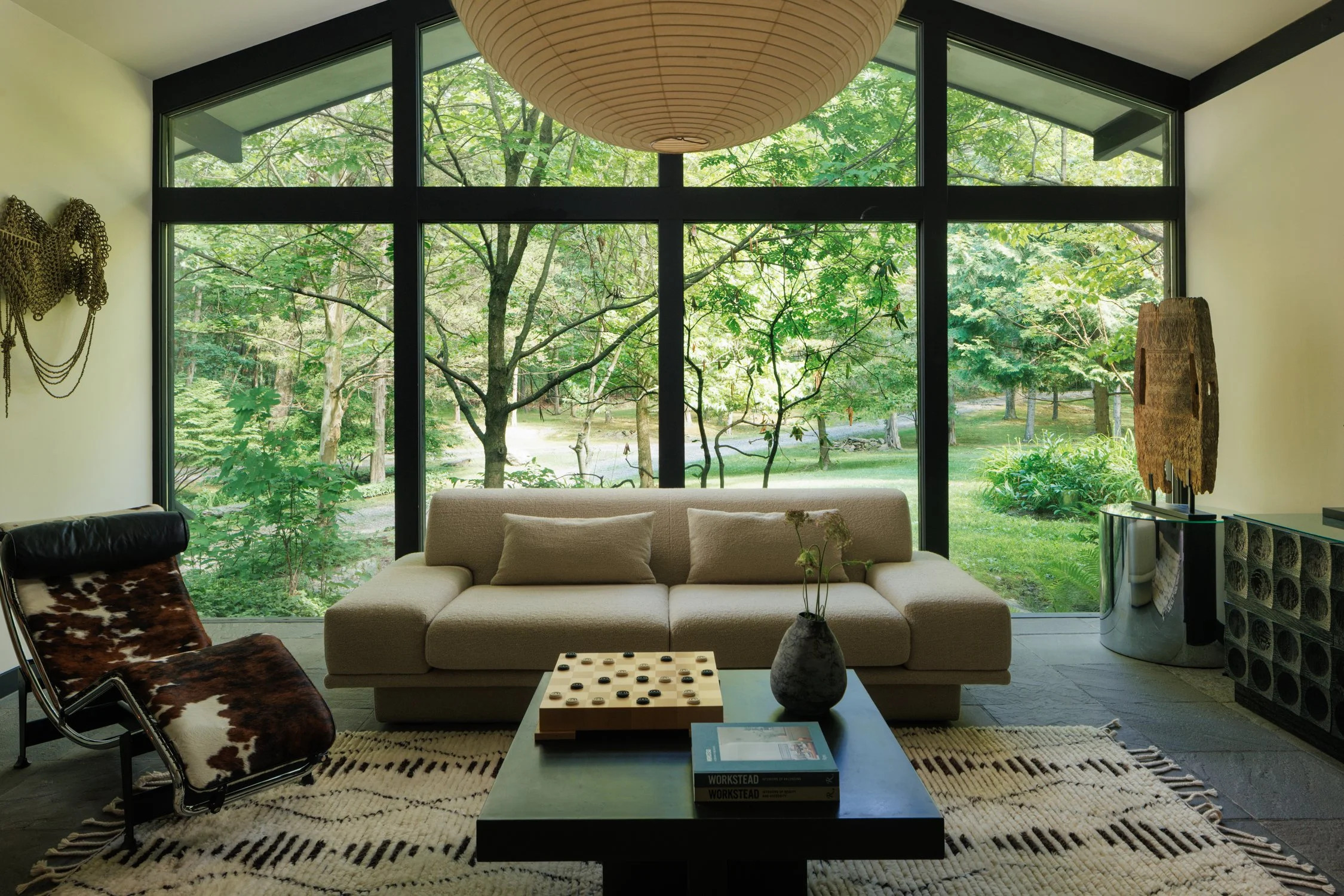 Ten acres of forest surround this Hudson Valley bungalow
